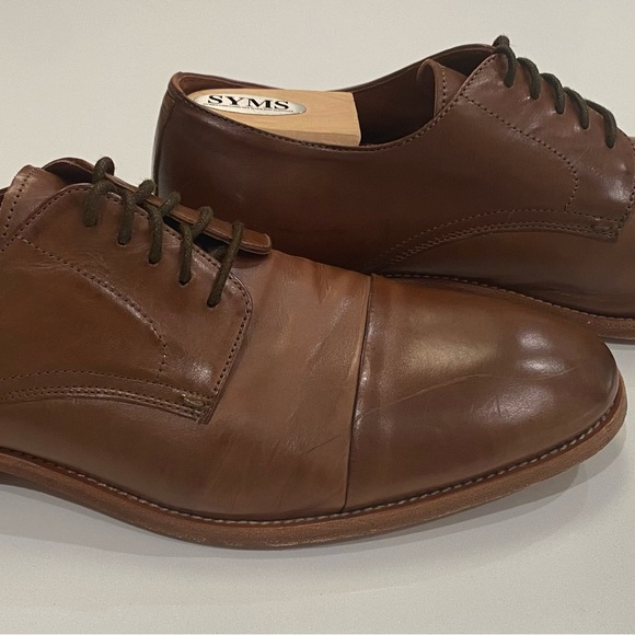 Aquila Tan Dress Shoes Size 43, US Size 10 - Picture 4 of 10